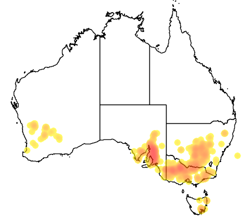 Crested Speargrass flora location map