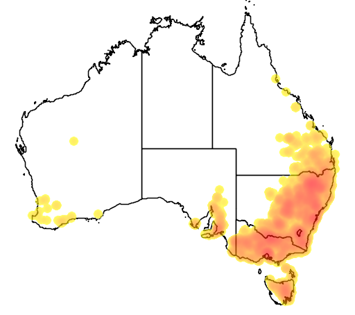 Carex inversa flora location map