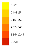 Cheilanthes distans flora location map legend