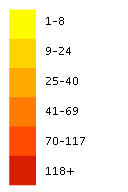 Craspedia canens flora location map legend