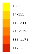 Styphelia triflora flora location map legend